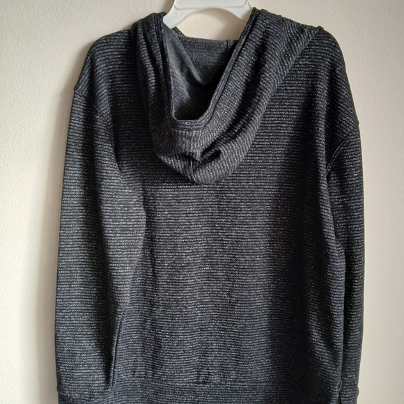 NWT Champion Women's Small Black Fleck Long‎ Sleeve High Neck Hoodie - Picture 11 of 13